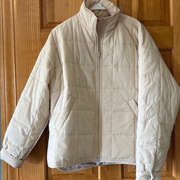 Beige Puffer Jacket - Picture 3 of 8